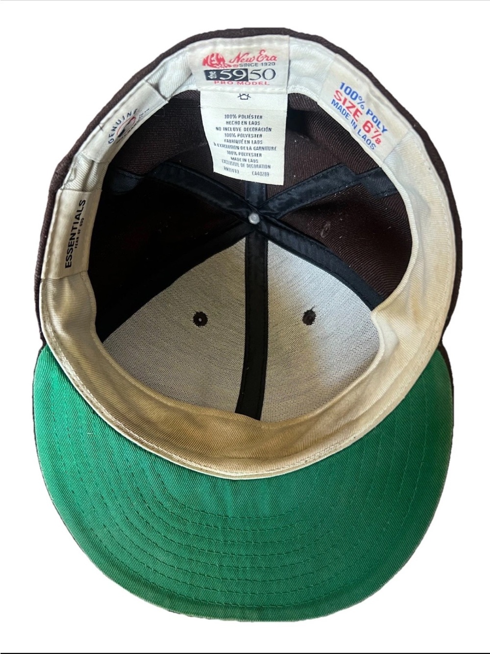 Fear Of God 5950 New Era San Diego Padres Fitted Cap Size 6 7/8 Baseball - Picture 4 of 9